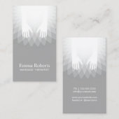 Carte De Visite Salon curatif de SPA de thérapie de massage (Devant / Derrière)