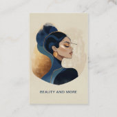 Carte De Visite Salon d'aquarelle pour femme QR Code (Devant)