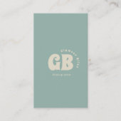 Carte De Visite Salon d'artiste maquillage bleu Aqua (Devant)