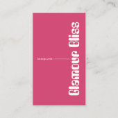 Carte De Visite Salon d'artistes de maquillage rose Fuchsia (Devant)