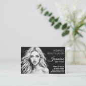Carte De Visite Salon de beauté (Debout devant)