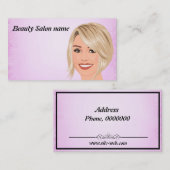 Carte De Visite Salon de beauté (Devant / Derrière)