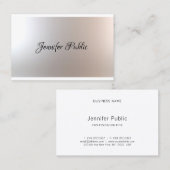 Carte De Visite Salon de beauté branché Artiste maquillage Glamor  (Devant / Derrière)