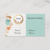 Carte De Visite Salon de beauté Code QR personnalisé professionnel (Devant)