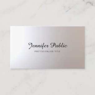 Carte De Visite Salon de beauté Coiffeur Script Plain tendance