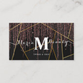 Carte De Visite Salon de beauté Coiffure maquillage Artiste Rose o (Devant)