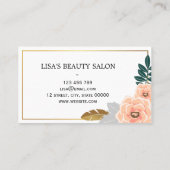 Carte De Visite salon de beauté de coiffeur (Dos)