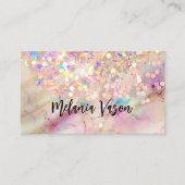 Carte De Visite Salon de beauté de l'encre d'alcool Parties scinti (Devant)