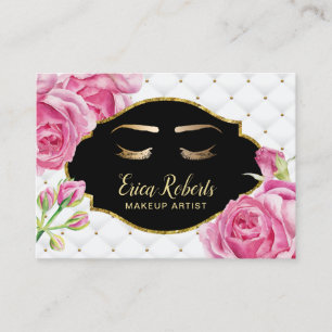 Carte De Visite Salon de beauté de luxe floral élégant de