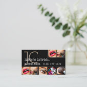 Carte De Visite Salon de beauté de maquillage professionnel (Debout devant)