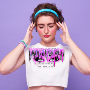 Carte De Visite Salon de beauté de maquillage professionnel rosé c