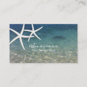 Carte De Visite Salon de beauté de plage et de poisson Starfish (Devant)