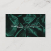 Carte De Visite Salon de beauté Diamants verts (Dos)