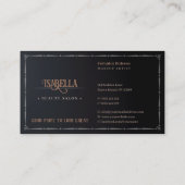 Carte De Visite Salon de beauté | Élégant (Dos)