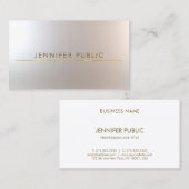 Carte De Visite Salon de beauté élégant de maquilleur fascinant (Devant / Derrière)