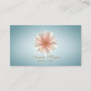 Carte De Visite Salon de Beauté Élégant et Chic Lotus Professionne