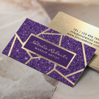 Salon de beauté Gold Geometry Deep Purple Parties 