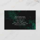 Carte De Visite Salon de beauté Green Neon (Dos)