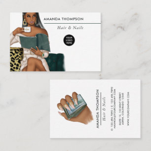 Carte De Visite Salon de beauté Millionaire Mindset Hair and Nails
