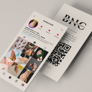 Carte De Visite Salon de beauté Minimal Nail Artist Sand