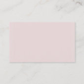 Carte De Visite Salon de beauté moderne de modèle de monogramme (Dos)