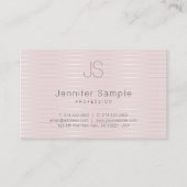 Carte De Visite Salon de beauté moderne de modèle de monogramme (Devant)