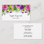 Carte De Visite Salon de beauté moderne et tendance (Devant / Derrière)