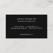 Carte De Visite Salon de beauté moderne Faux Rose Gold Foil (Dos)