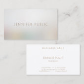 Carte De Visite Salon de beauté moderne simple et élégant professi (Devant / Derrière)