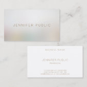 Carte De Visite Salon de beauté moderne simple et élégant professi (Devant / Derrière)