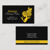 Carte De Visite Salon de beauté (Or) (Devant / Derrière)