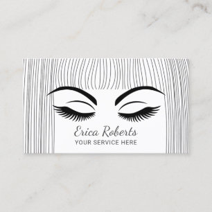 Carte De Visite Salon de beauté pour filles Lashes and Brows