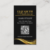 Carte De Visite Salon de beauté professionnel coiffeur (Dos)