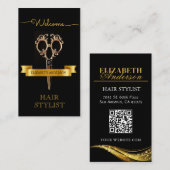 Carte De Visite Salon de beauté professionnel coiffeur (Devant / Derrière)