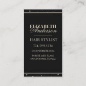 Carte De Visite Salon de beauté professionnel coiffeur (Dos)