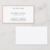 Carte De Visite Salon de beauté professionnel élégant simple (Devant / Derrière)