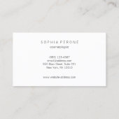 Carte De Visite Salon de beauté professionnel moderne Gray Gradien (Dos)