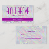 Carte De Visite Salon de beauté Purple Pearl (Devant / Derrière)