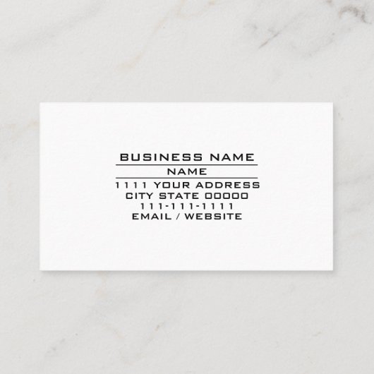 Carte De Visite Salon de beauté Retro Coiffeuse Cosmétique Industr (Dos)