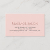 Carte De Visite Salon de beauté Salon de massage SPA Aromathérapie (Dos)