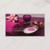 Carte De Visite Salon de beauté Salon de massage SPA Aromathérapie (Devant)