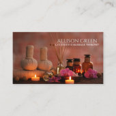Carte De Visite Salon de beauté Salon de massage SPA Aromathérapie (Devant)