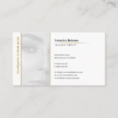 Carte De Visite Salon de beauté | Santé (Dos)