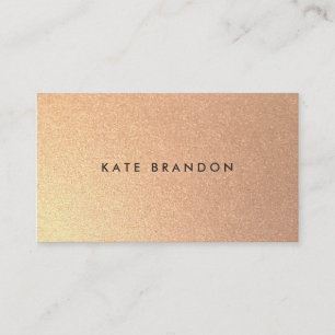 Carte De Visite Salon de beauté simple et moderne Faux Gold