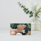 Carte De Visite Salon de beauté SPA d'aromathérapie Massage Salon (Debout devant)