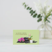 Carte De Visite Salon de beauté SPA d'aromathérapie Massage Salon (Debout devant)