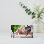 Carte De Visite Salon de beauté SPA d'aromathérapie Massage Salon (Debout devant)
