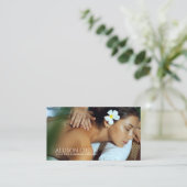 Carte De Visite Salon de beauté SPA d'aromathérapie Massage Salon (Debout devant)