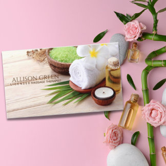 Carte De Visite Salon de beauté SPA d'aromathérapie Massage Salon