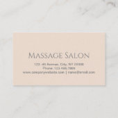 Carte De Visite Salon de beauté SPA d'aromathérapie Massage Salon (Dos)